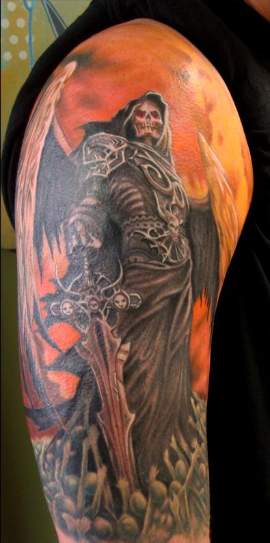 Steve Gibson - reaper tattoo